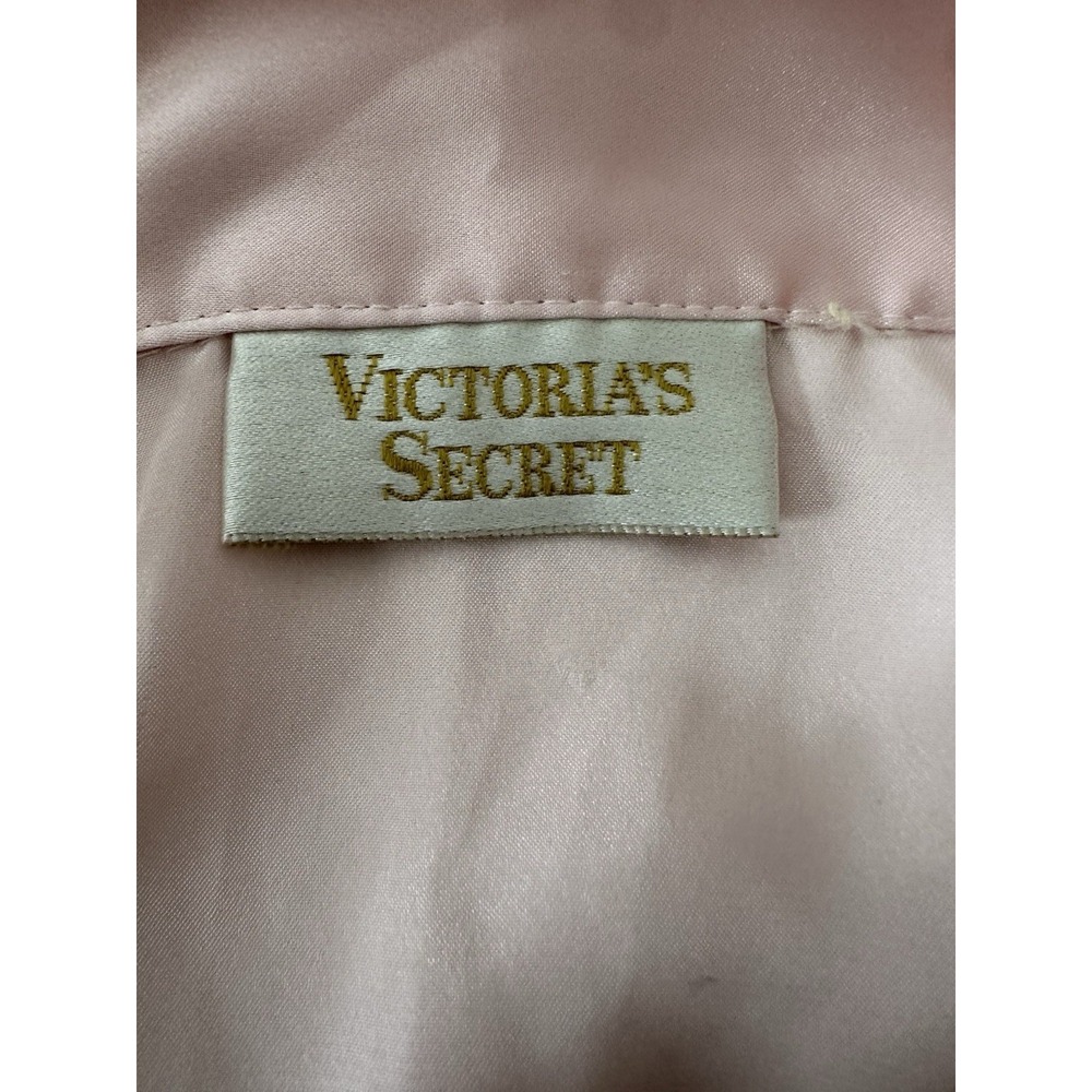 Vintage Victoria's Secret Gold‎ Label Women Pajama Shirt Dress Sleepwear Y2K - Picture 3 of 7